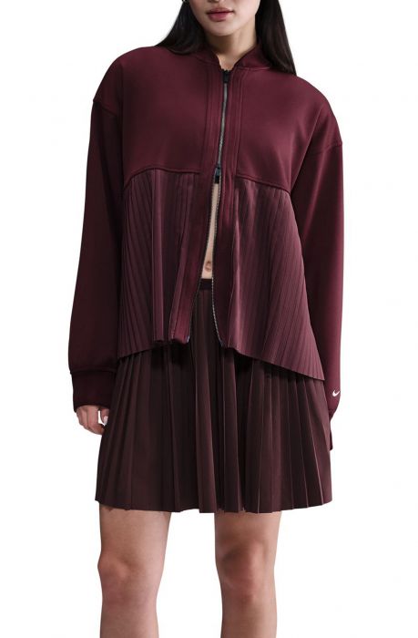 Sportswear Pleated Skirt Burgundy Crush/Sail