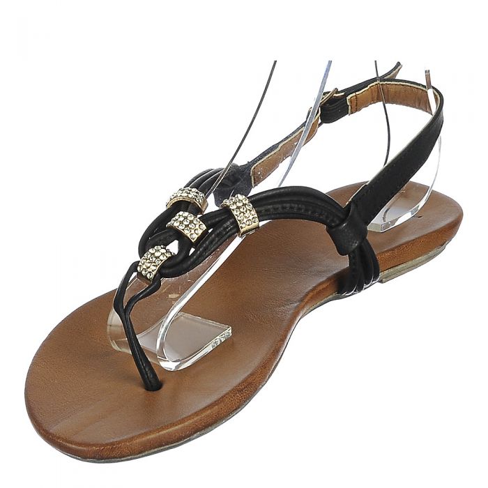 SHIEKH Nara-2-S Thong Sandal NARA-2-S/BLACK - Shiekh