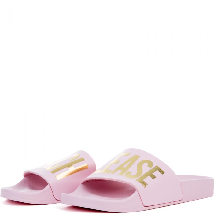 Beach Please Slides in Pink Pink/Gold