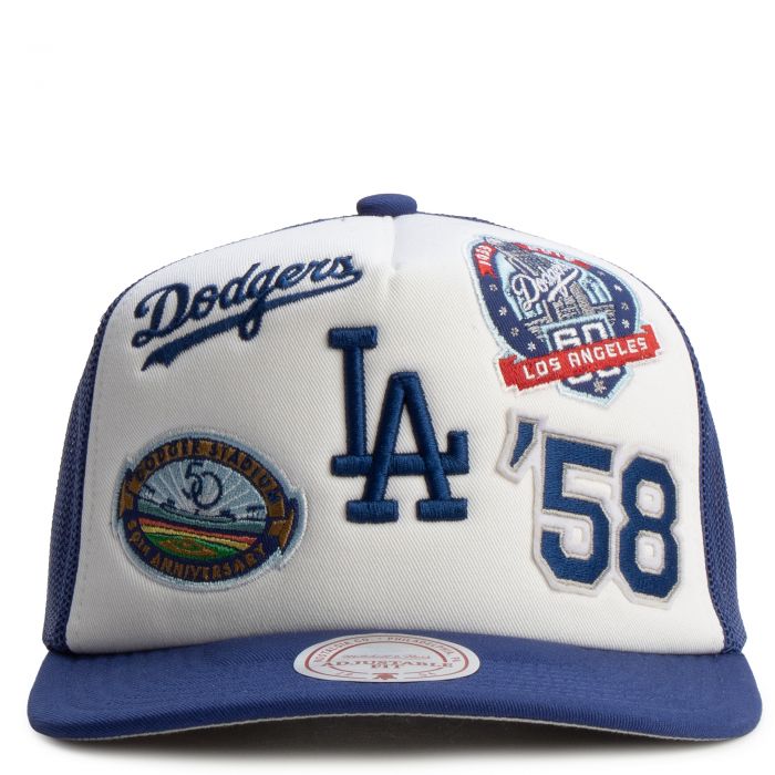 MLB Los Angeles Dodgers Gridlock Trucker Adjustable Hat White/Dodger Blue