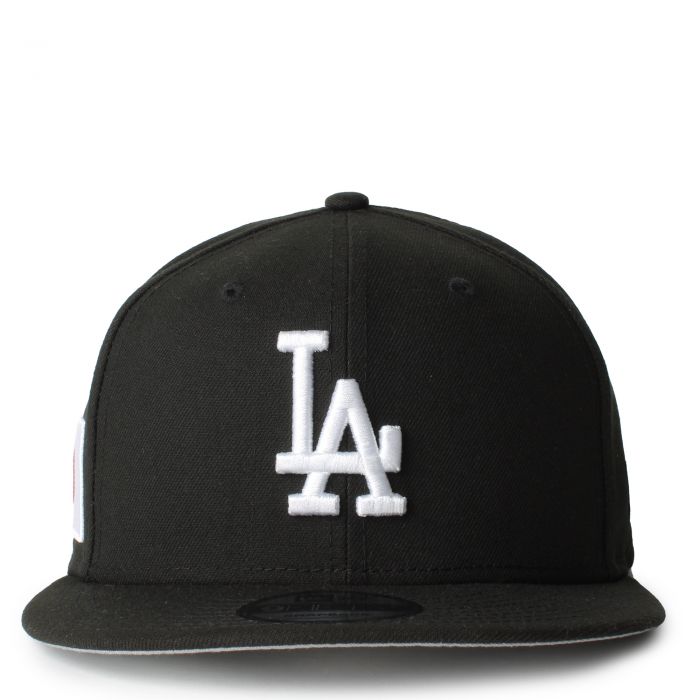 Los Angeles Dodgers Flag of Japan Patch 9FIFTY Snapback Hat Black