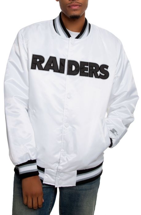 Oakland Raiders Jacket White/Black/Grey