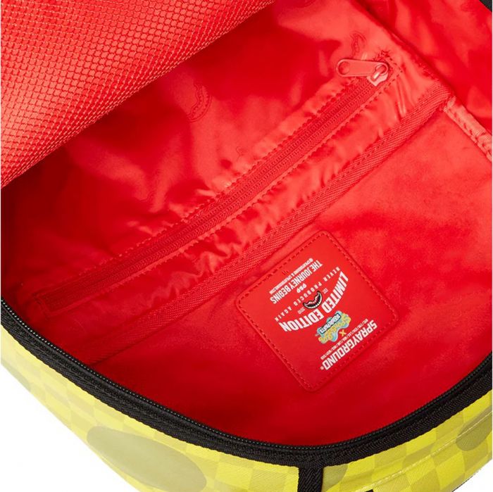 SpongeBob CheckerBob DLXSV Backpack Yellow
