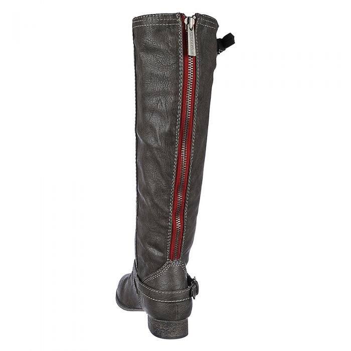 Knee-High Boot Outlaw-81 Taupe/red Taupe/red