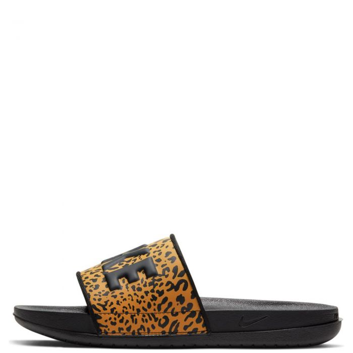 nike off court leopard slides