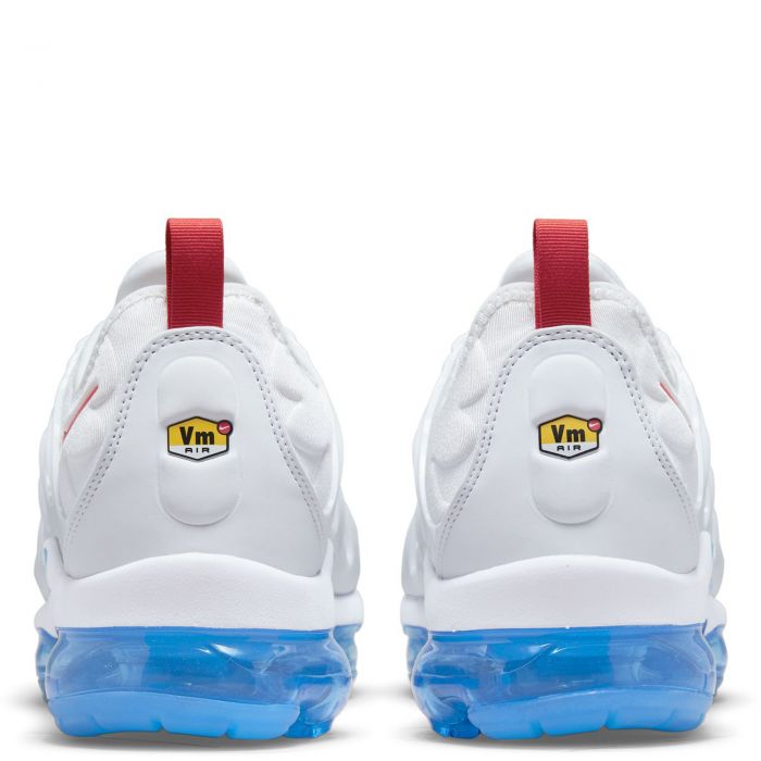 Nike vapormax plus white and red online