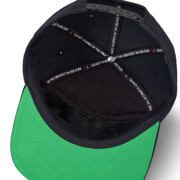  Pro Structured Hat Black/Kelly Green/White