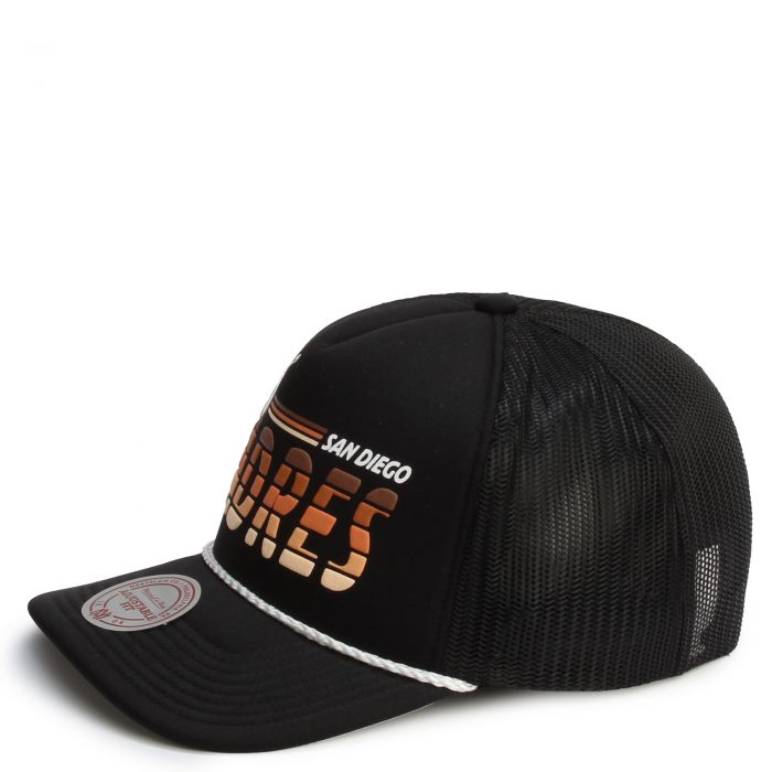 MLB  San Diego Padres Graded Trucker Adjustable Hat Black