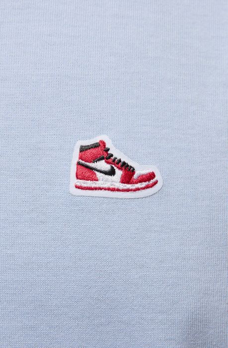 Sneaker Patch T-Shirt HYDROGEN BLUE/BLACK