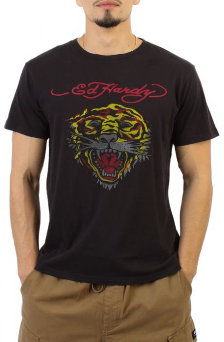 Tiger Head T-Shirt  Black
