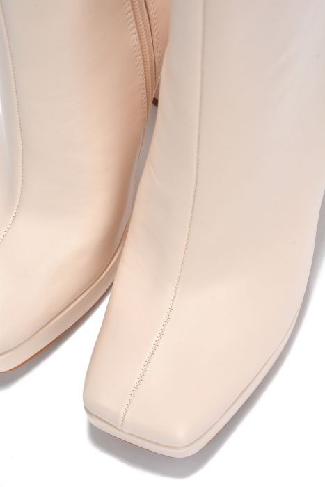 Cape Robbin Trudy Chunky Heel Boots - Platform Ankle Booties For Women, Square Toe & Side Zipper - View #10