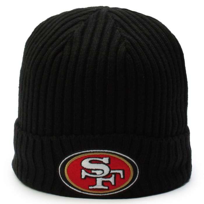 San Francisco 49ers Script Beanie  Black