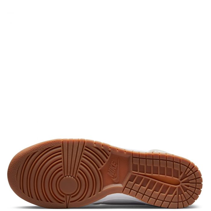 Dunk High White/Sail-Gum Med Brown