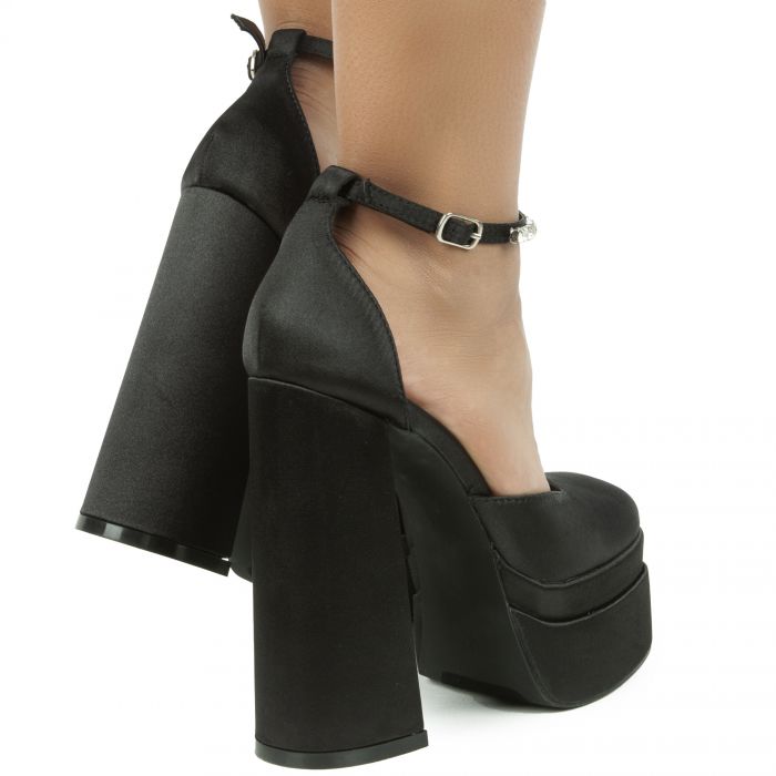 Ari-9 Chunky Platform Heel Black