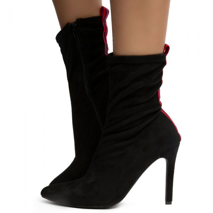 Pledge-18M Counter Tape Booties Black/Red