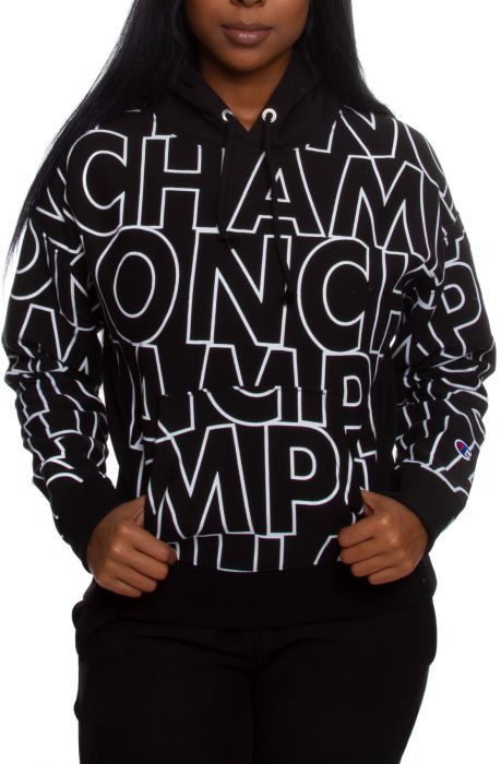 Aan neus groef CHAMPION Reverse Weave All Over Print Pullover Hoodie WL757P7R+ - Shiekh