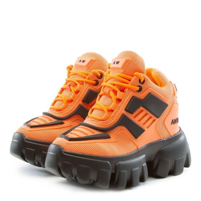 Damson-07 Platform Sneaker Orange Pu