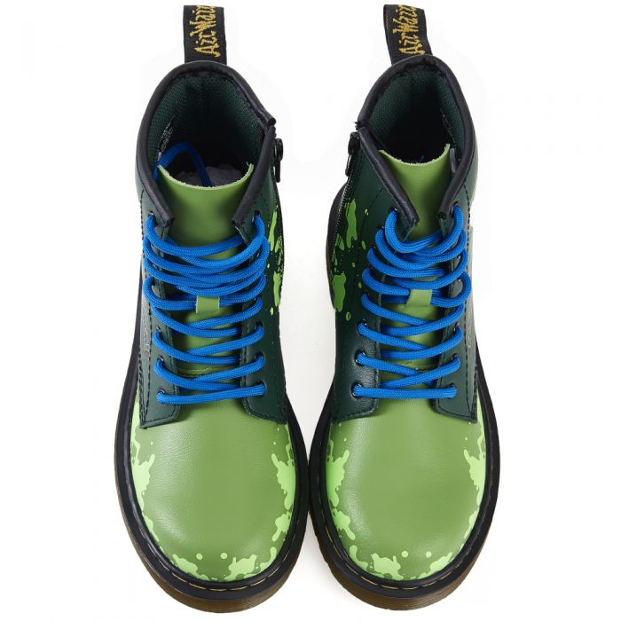 Dr. Martens for Kids: Ninja Turtle Donatello (Donnie) Boots Green