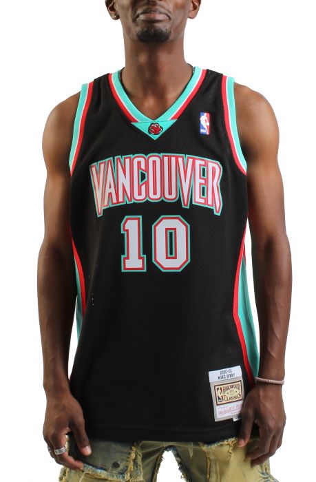 NBA Vancouver Grizzlies Mike Bibby Swingman Jersey  Black