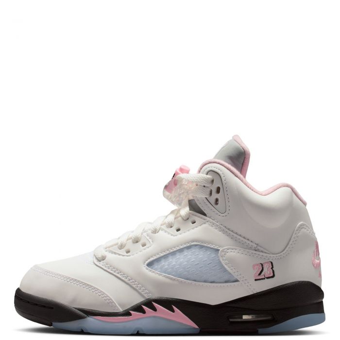 Grade-School Air Jordan 5 Retro 'Medium Soft Pink' White/Med Soft Pink-Black