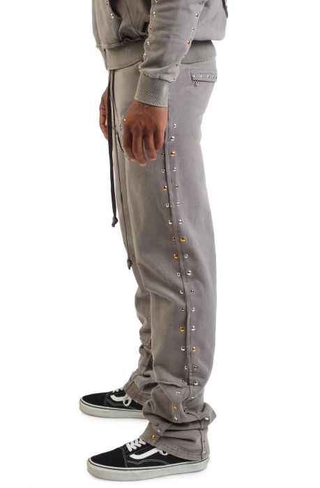 Studded Fleece Flare Jogger