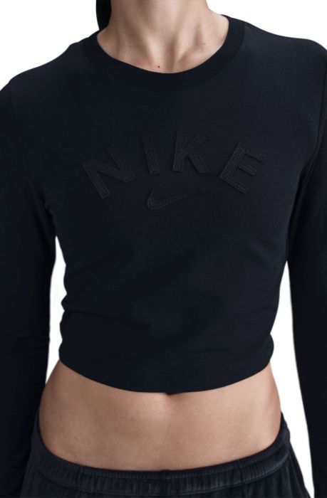 Sportswear Chill Knit Slim Cropped T-Shirt Black