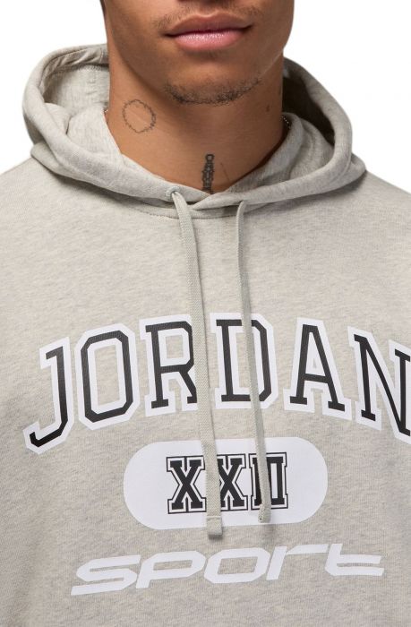Dri-FIT Pullover Hoodie Grey Heather/White