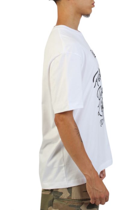 Embroidered Rope Logo T-Shirt  White