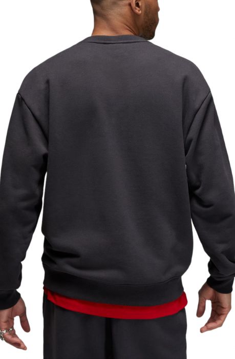 Air Jordan Wordmark Fleece Crewneck Sweatshirt Off Noir