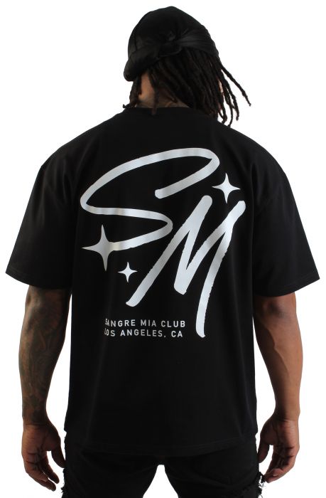 Initial Club T-Shirt  Black