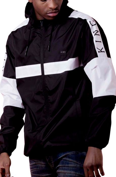 Leyton Windrunner Jacket Black All Black/ White