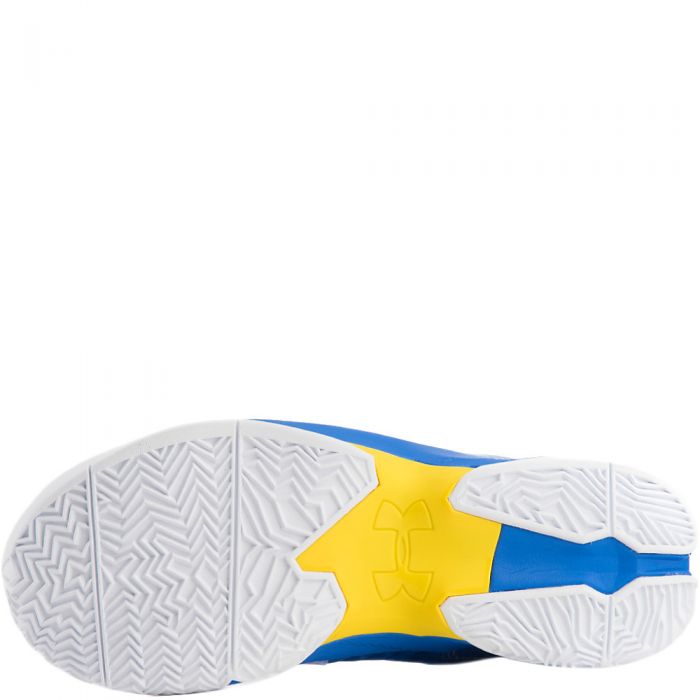 Blue/Yellow/White Junior's Curry 2.5 Athletic Basketball Sneaker