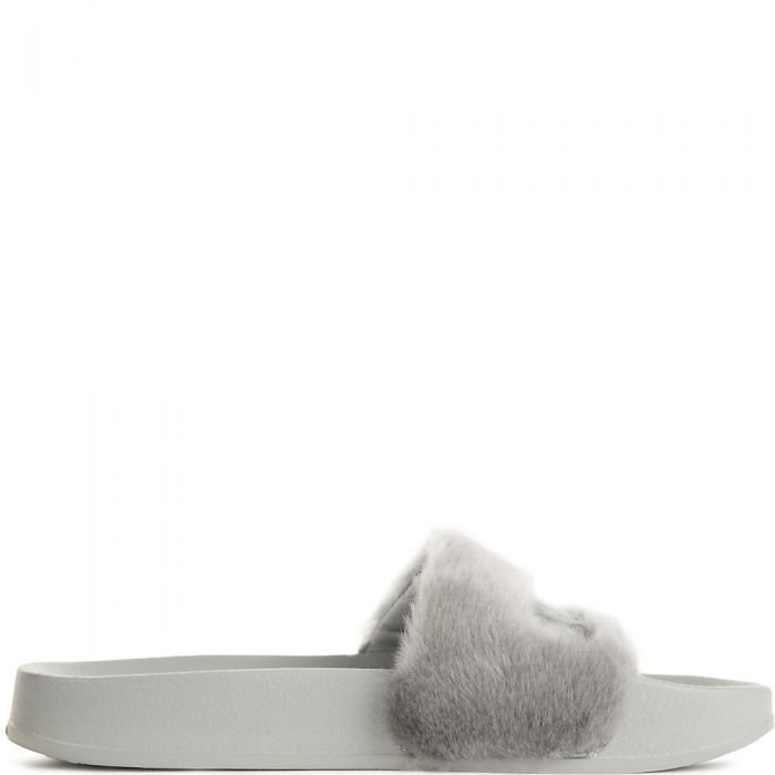 Grey Women's Rihanna Leadcat Fenty Slip On Sandal