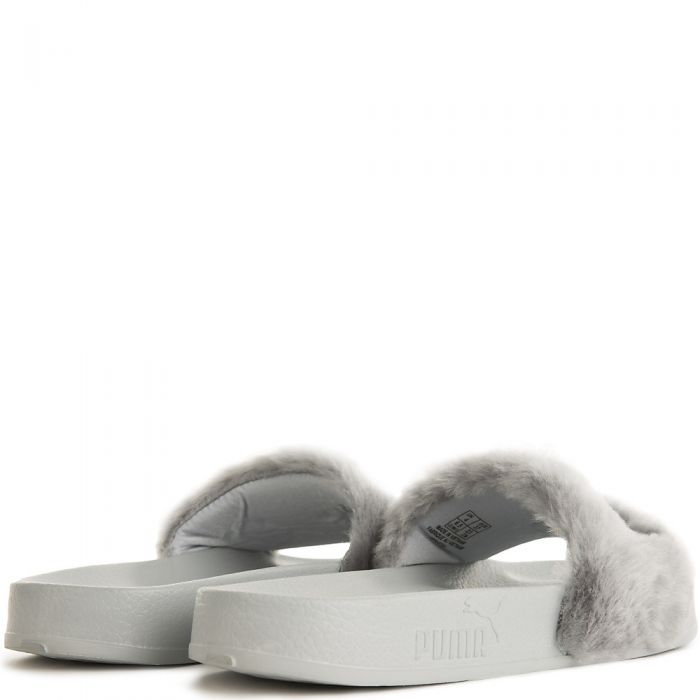 Grey Women's Rihanna Leadcat Fenty Slip On Sandal