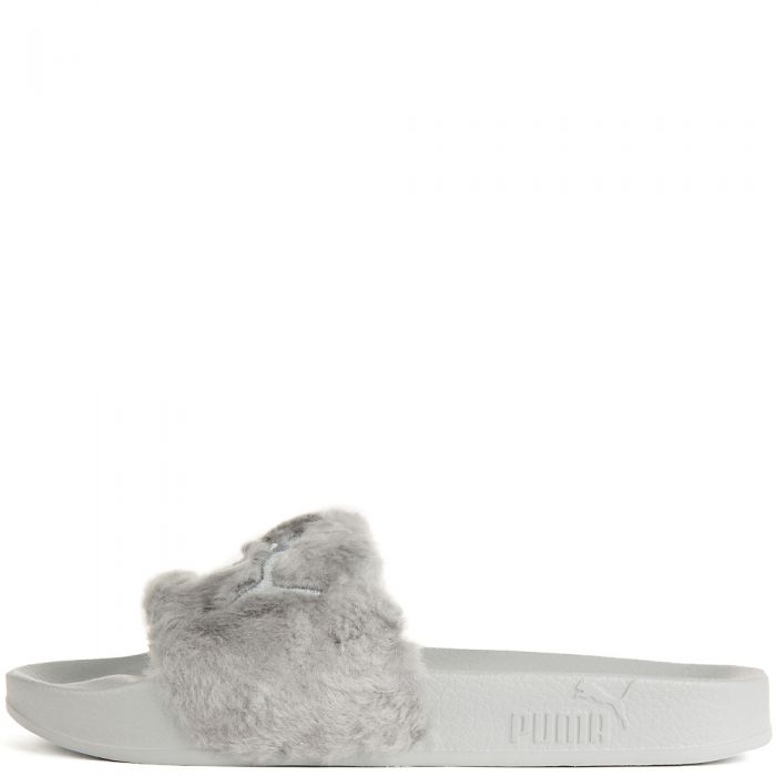 Grey Women's Rihanna Leadcat Fenty Slip On Sandal