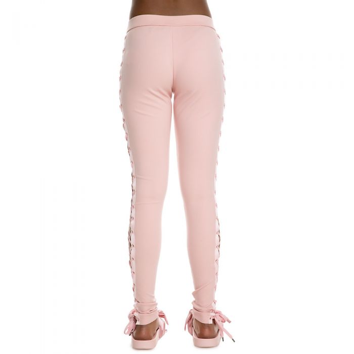 Women's Boxing & Bomber Lacing Leg-Tights SILVER PINK
