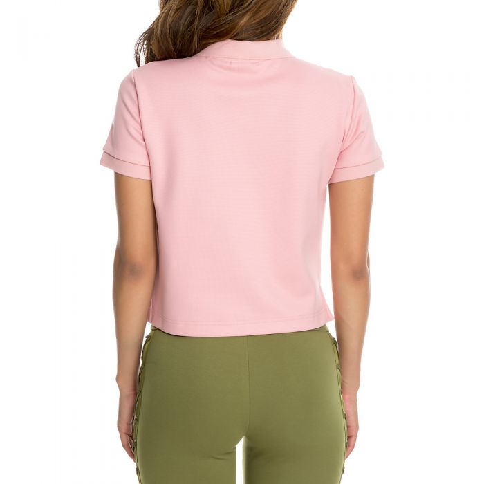 Women's Baby Polo Cropped Tee BRIDAL ROSE