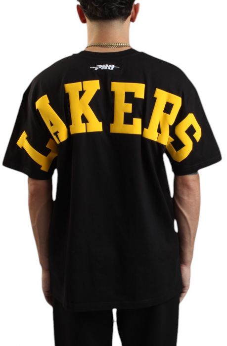 NBA Los Angeles Lakers Wingspan T-Shirt  Black/Yellow