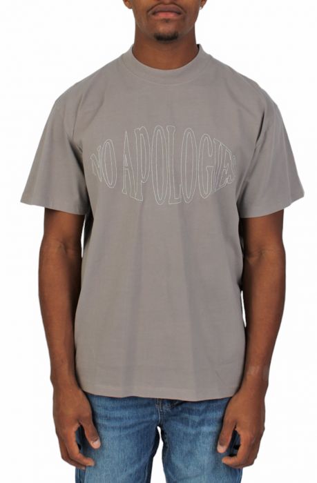No Apologies T-Shirt- Titanium Grey  Titanium Grey