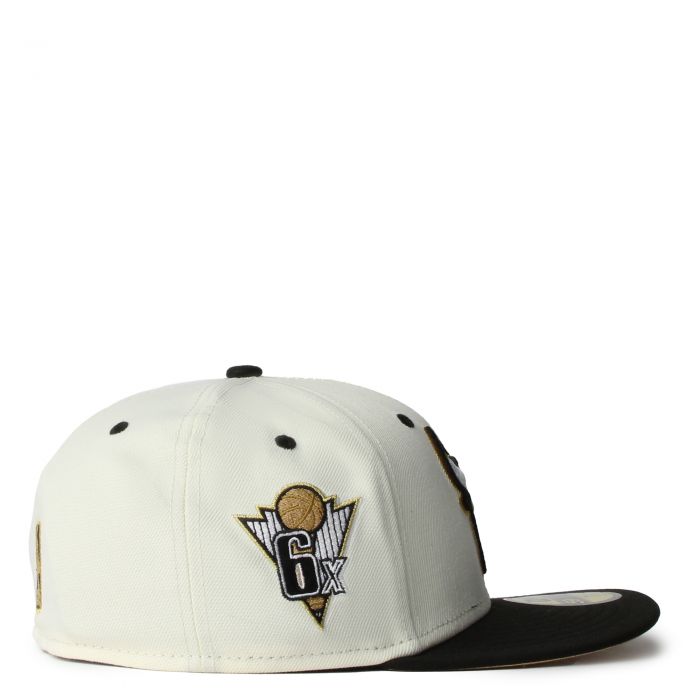 Chicago Bulls Chrome Fitted Hat  Chrome/Gold