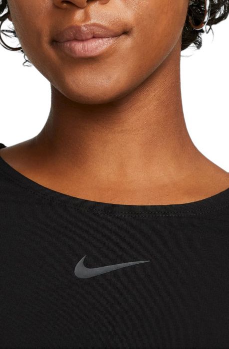 Sportswear Long-Sleeve Crop Top Black/Dk Smoke Grey