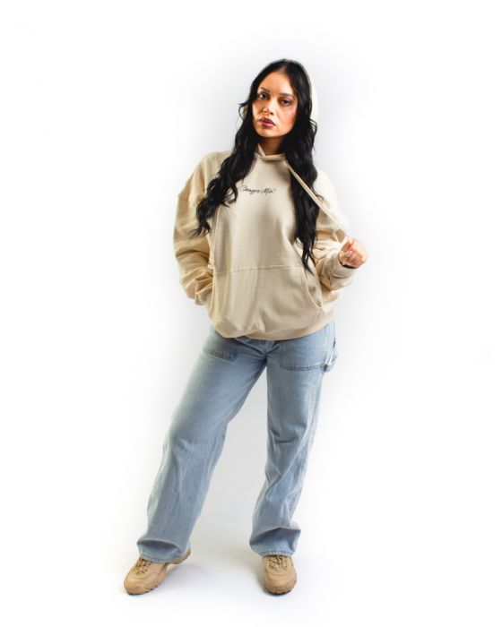 Hecho Con Amor Hoodie Cream