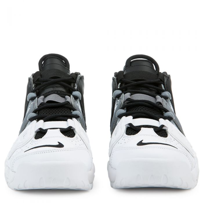 nike air more uptempo black white gs