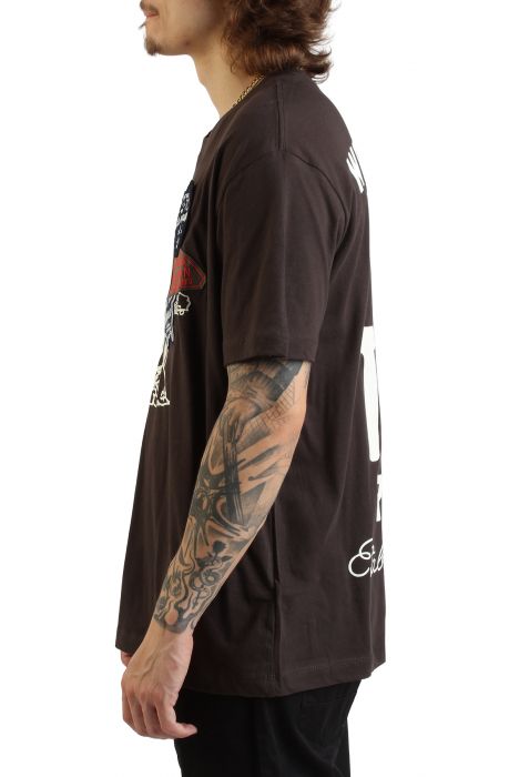 Patch Buddha T-Shirt  Dark Brown/Kalamata