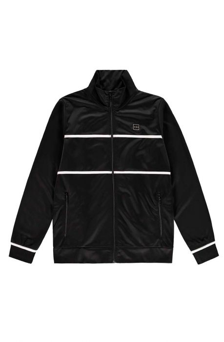 Langdon Poly Tracksuit Top Black All Black