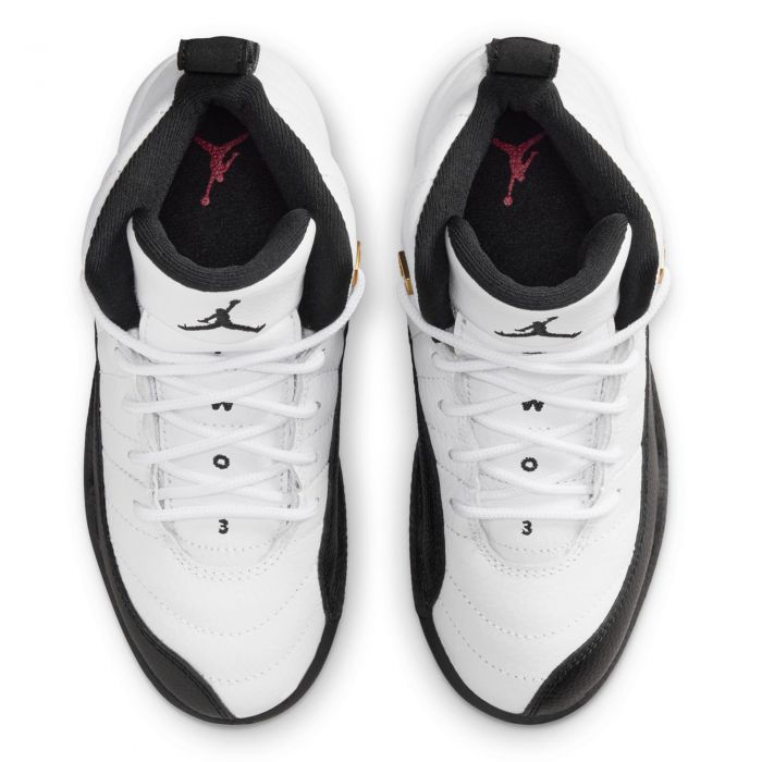 Pre-School Jordan 12 Retro Taxi White/Black-Taxi