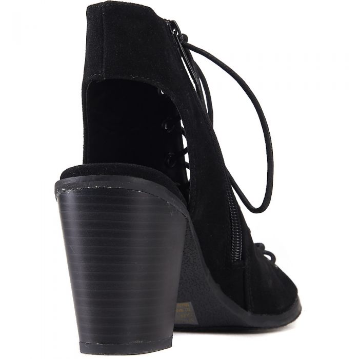 Tyler-11 Lace-Up Ankle Bootie Black