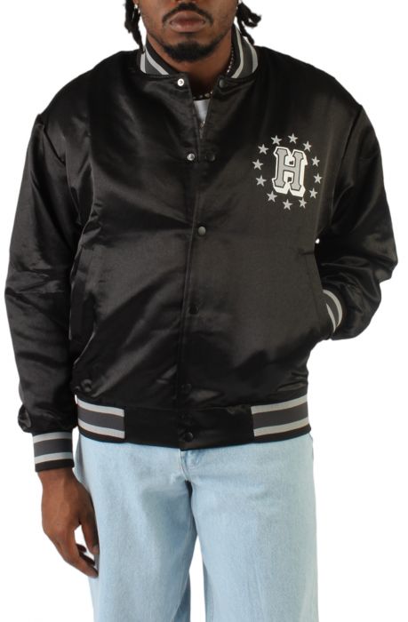 HUF Galactic Stack Baseball Jacket JK00409 - Shiekh