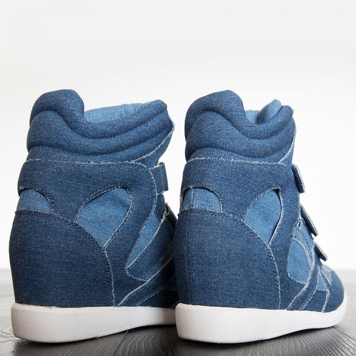 POSH Overland Wedge Sneaker OVERLAND/BLUE JEAN Shiekh