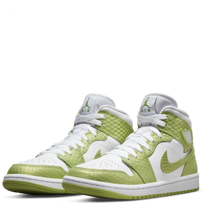 Air Jordan 1 Mid SE White/Vivid Green-White